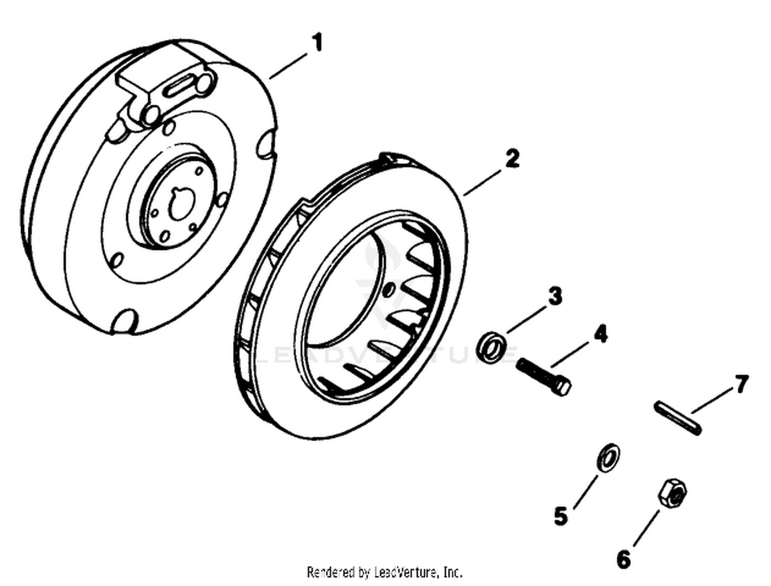 Flywheel-Engine Model No. M8t Type 301590