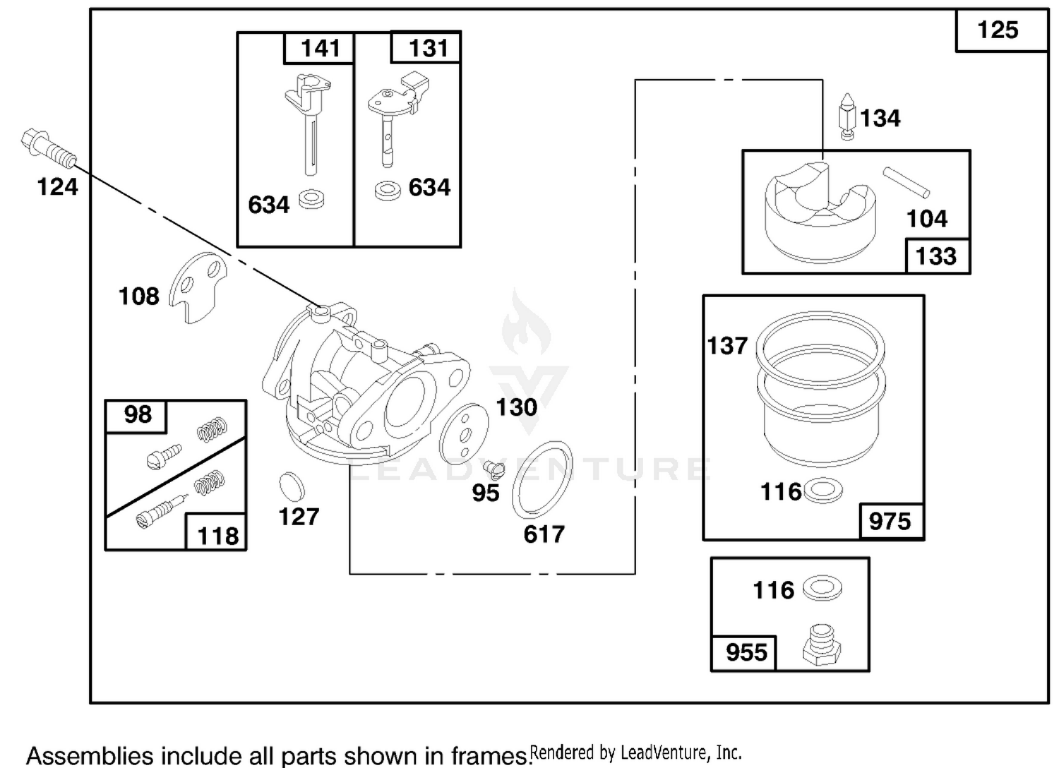 Engine Briggs  Stratton Model 124702-3115-01 3