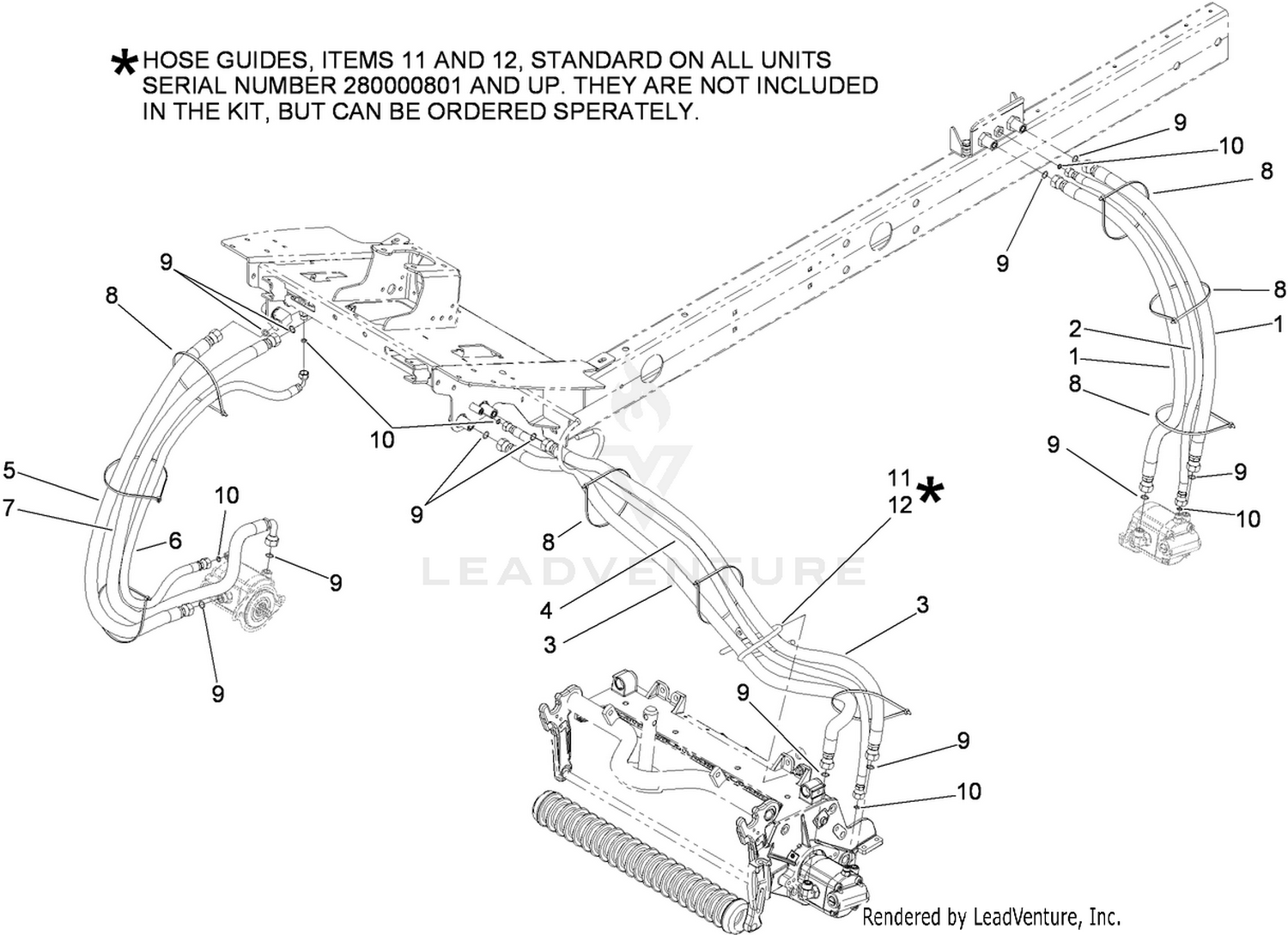 Hydraulic Hose Kit No. 117-2720
