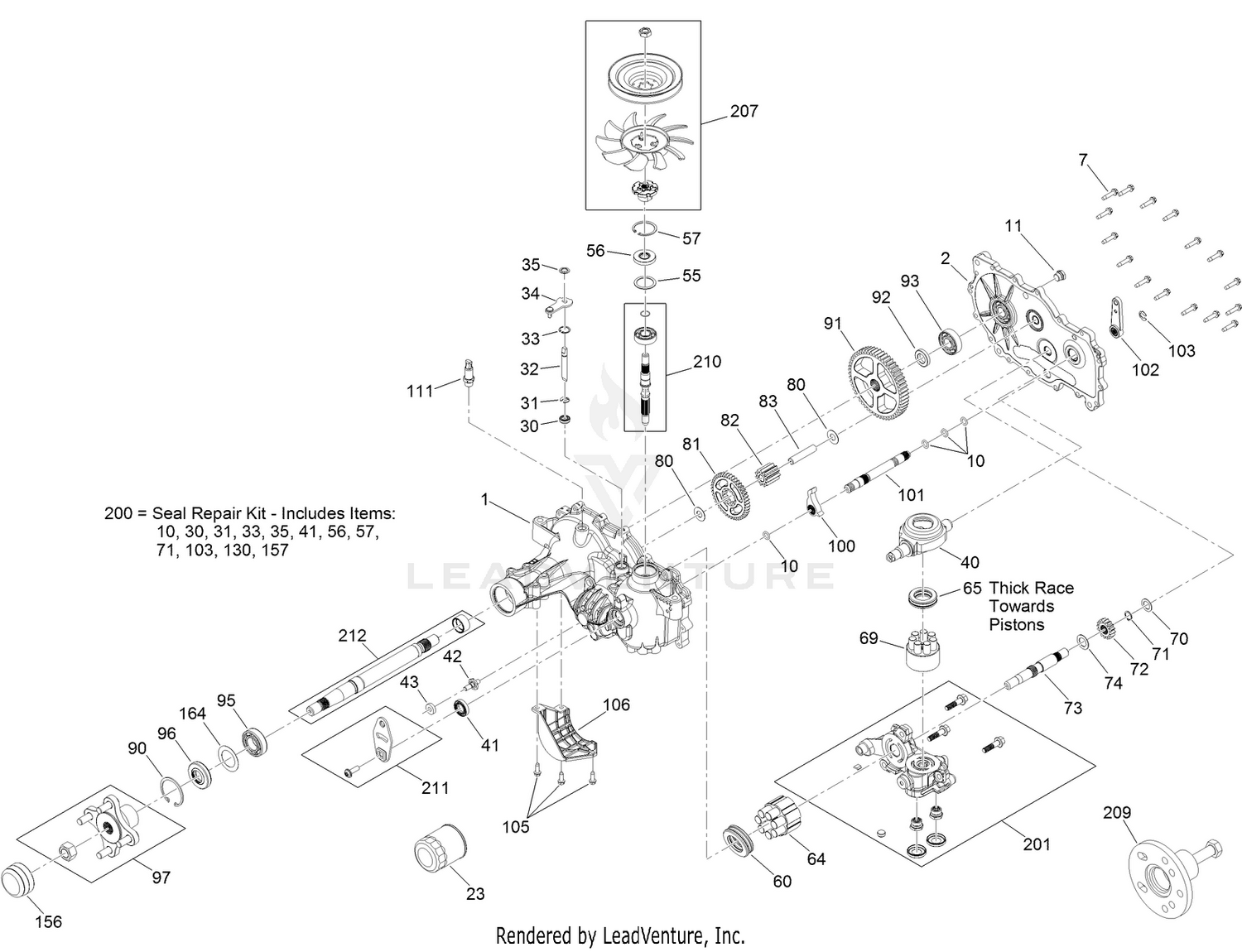 LH Transaxle Assembly No. 133-4418