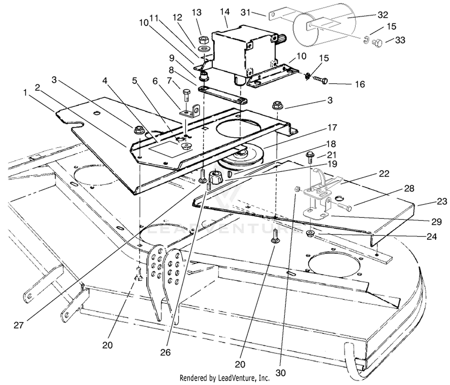 Covers And Gear Box Assembly