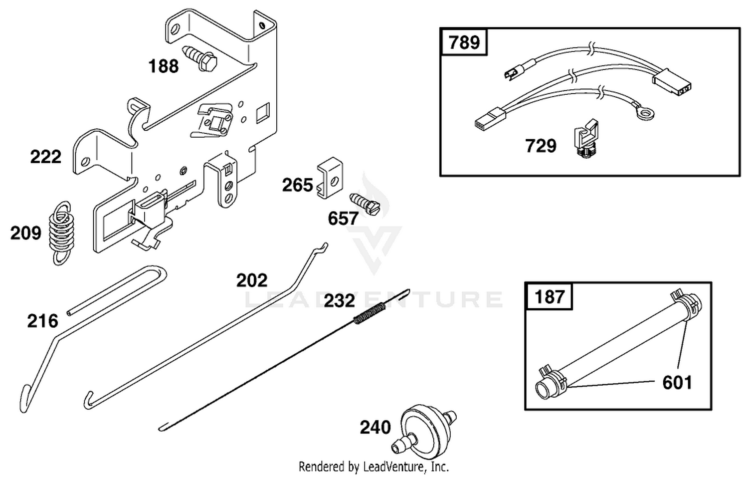 Governor Assembly Engine Briggs And Stratton Model 312777-0128-E1