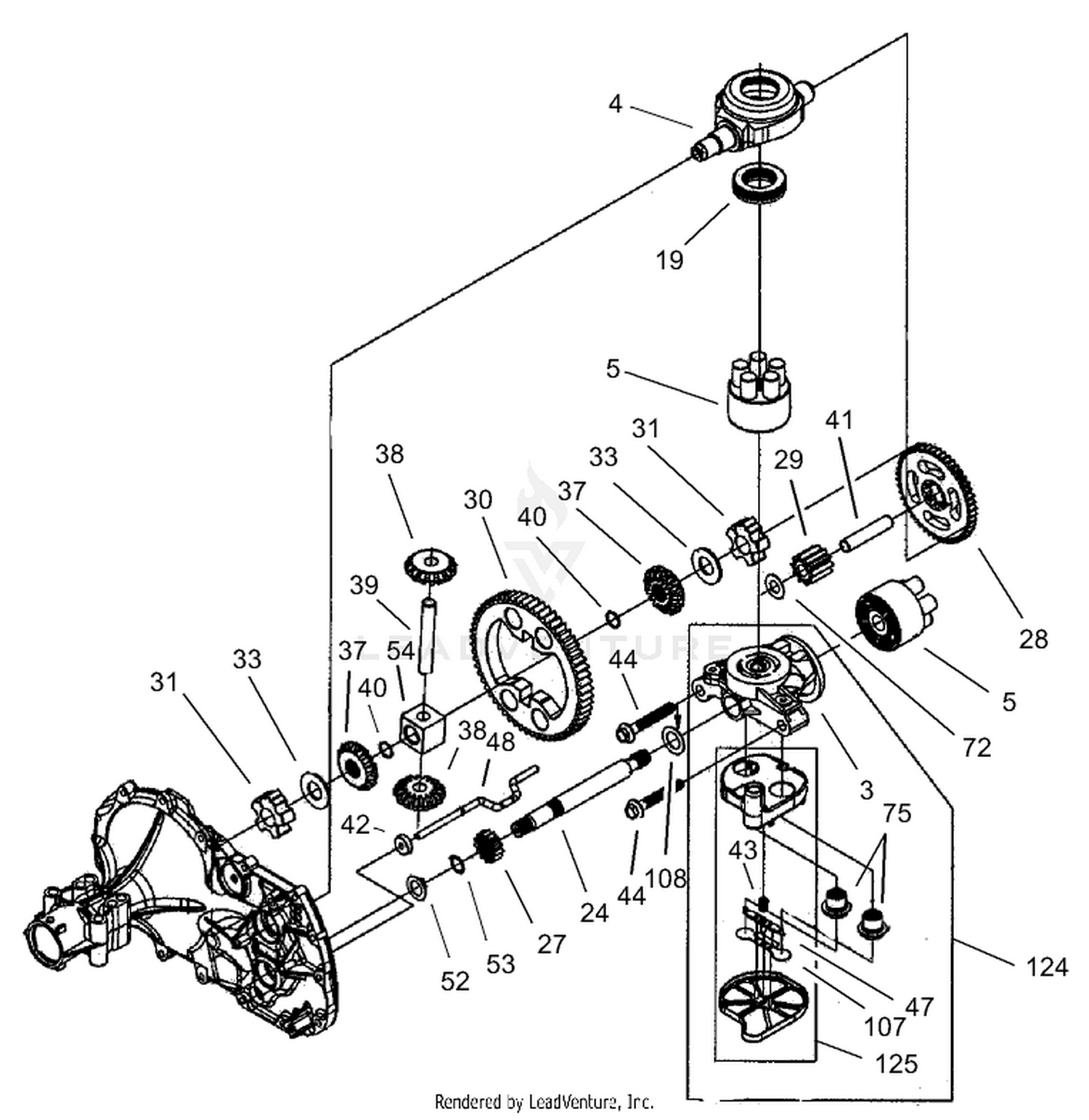 Hydro Transaxle-Assembly No 106-1840 (continued)