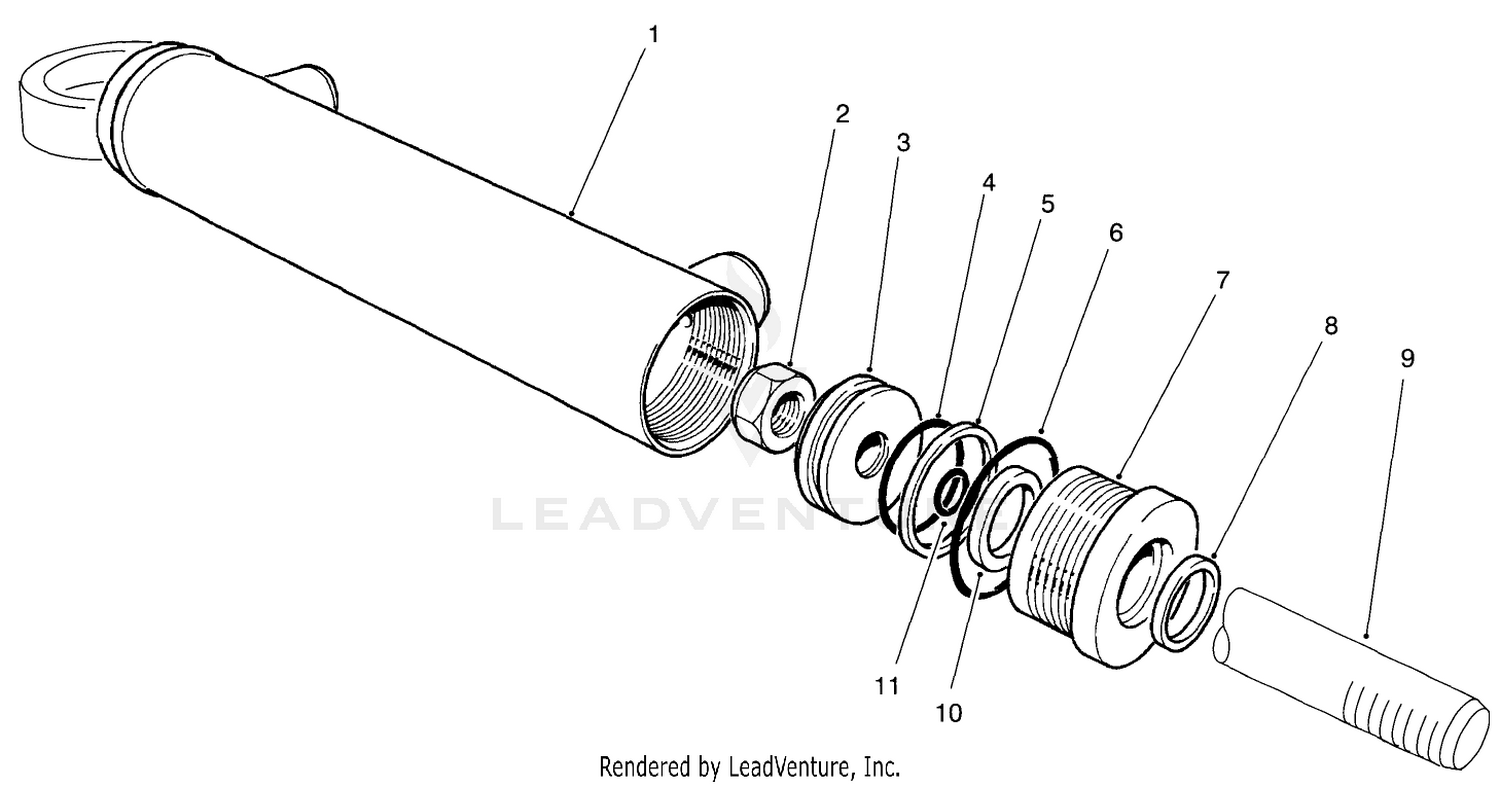 Hydraulic Cylinder No. 92-6585 (model No. 03602)