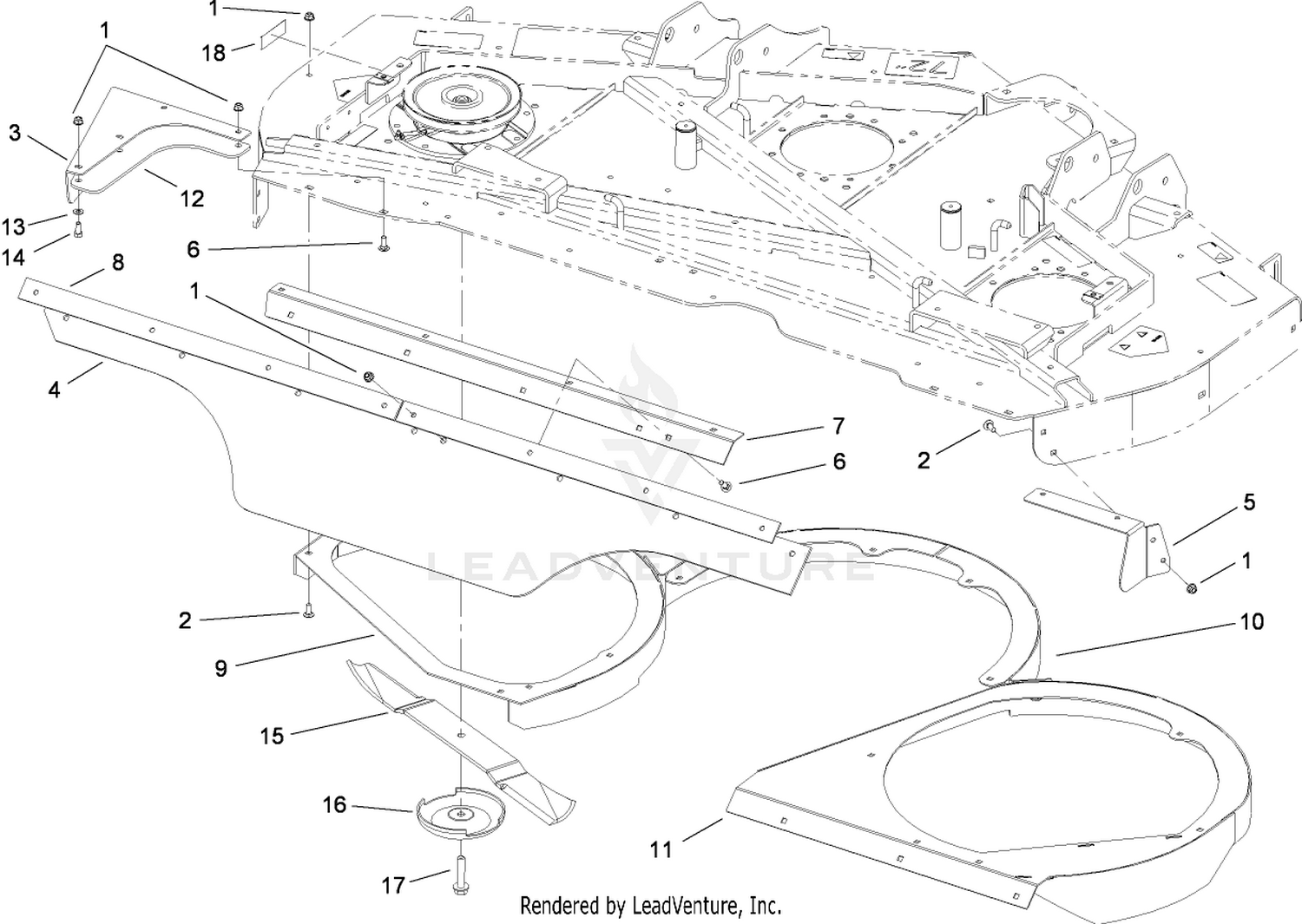 Rear Discharge Kit Assembly