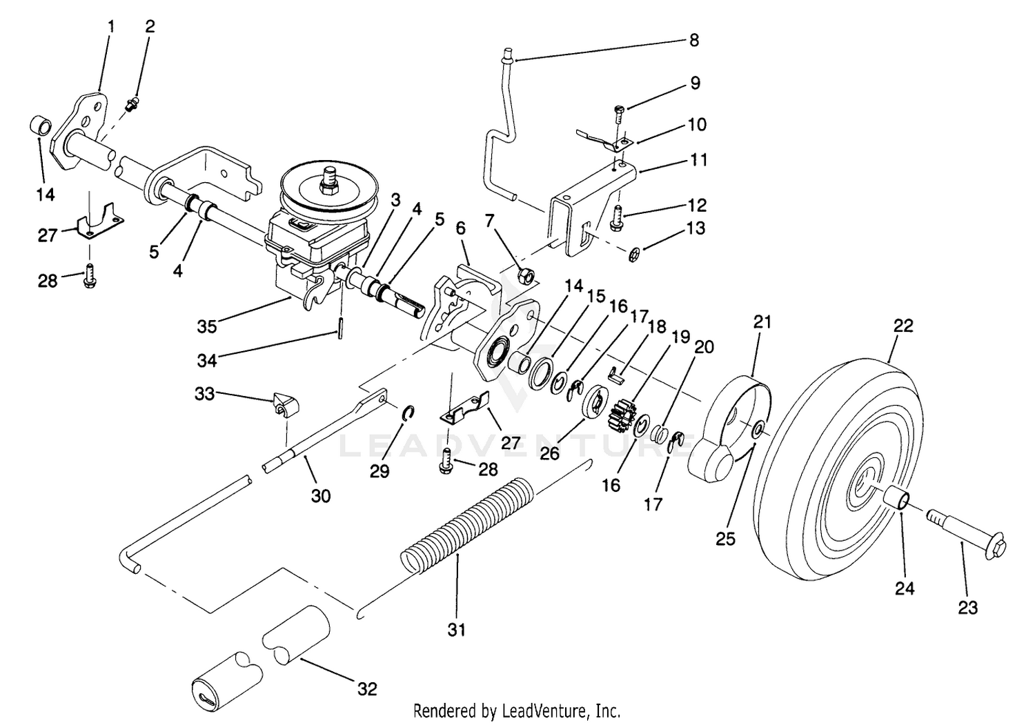 S. P. Rear Axle Assembly