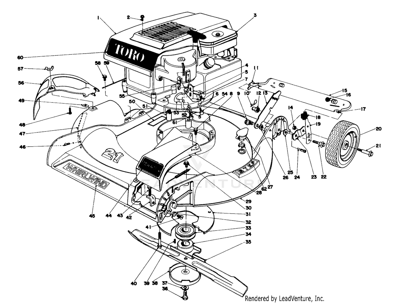Housing And Engine Assembly Model 16273