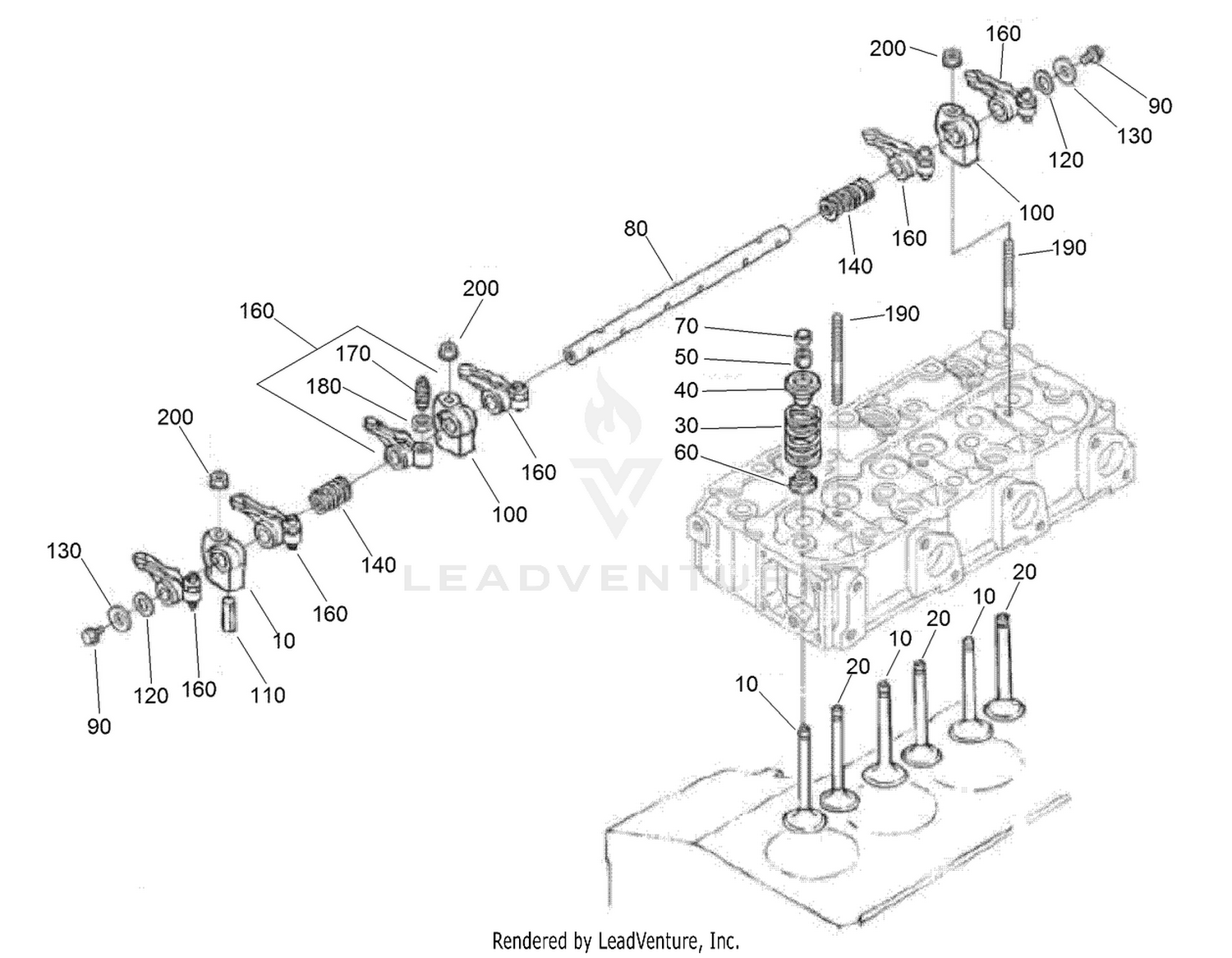 Valve and Rocker Arm Assembly