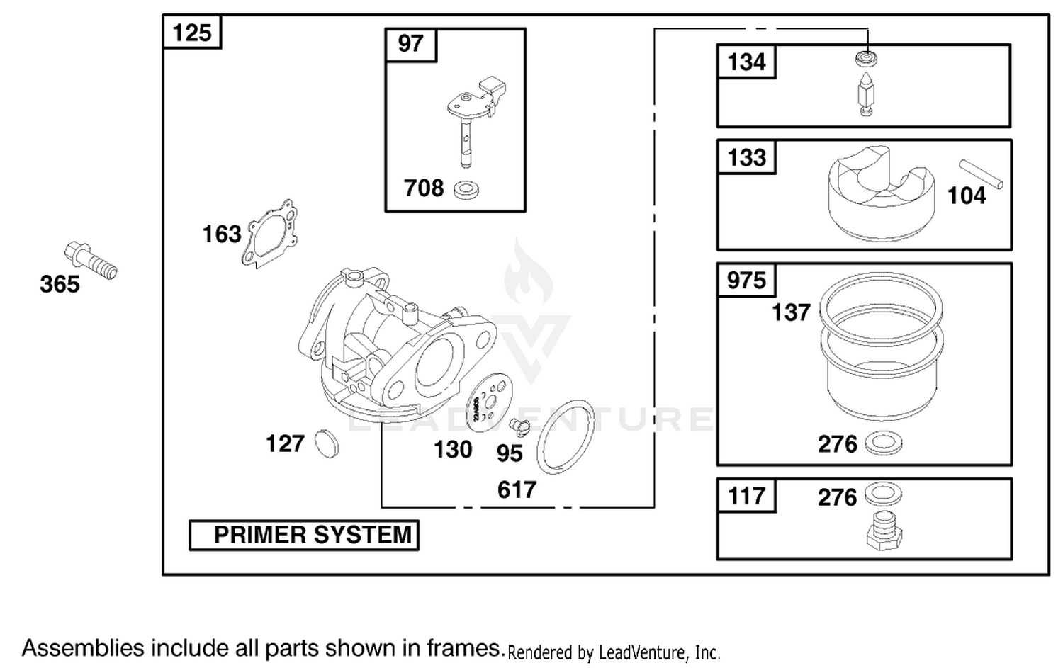 Carburetor Assembly, Engine Briggs  Stratton Model 12h802-1767-E1