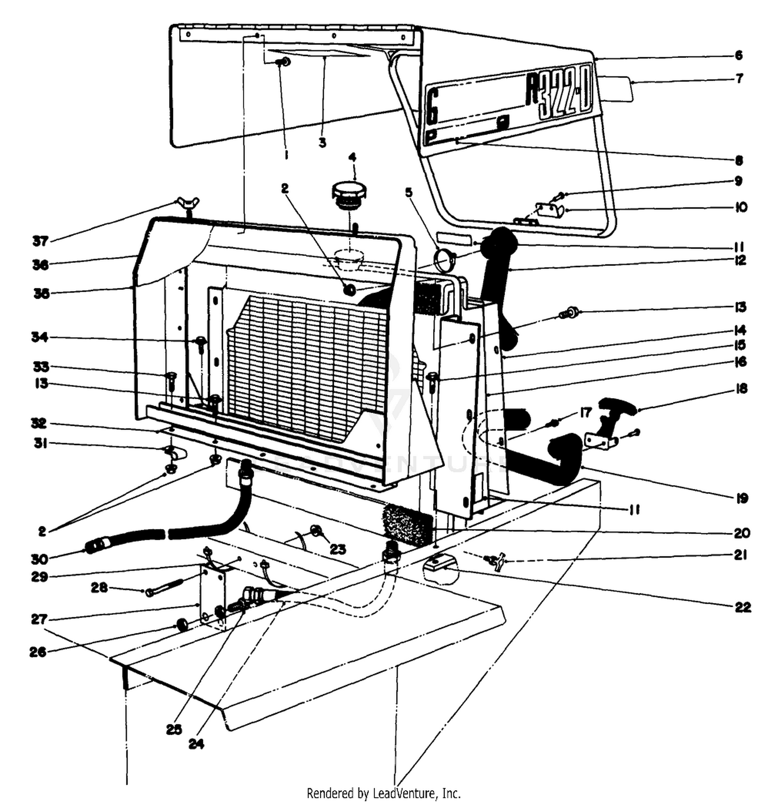 RADIATOR  HOOD ASSEMBLY