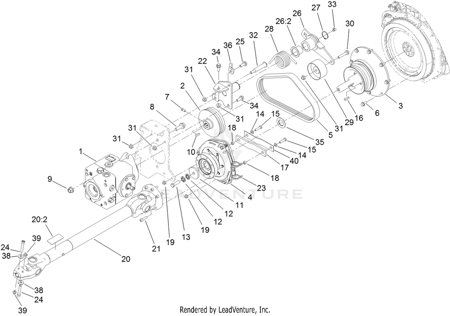 Hydraulic PTO Assembly