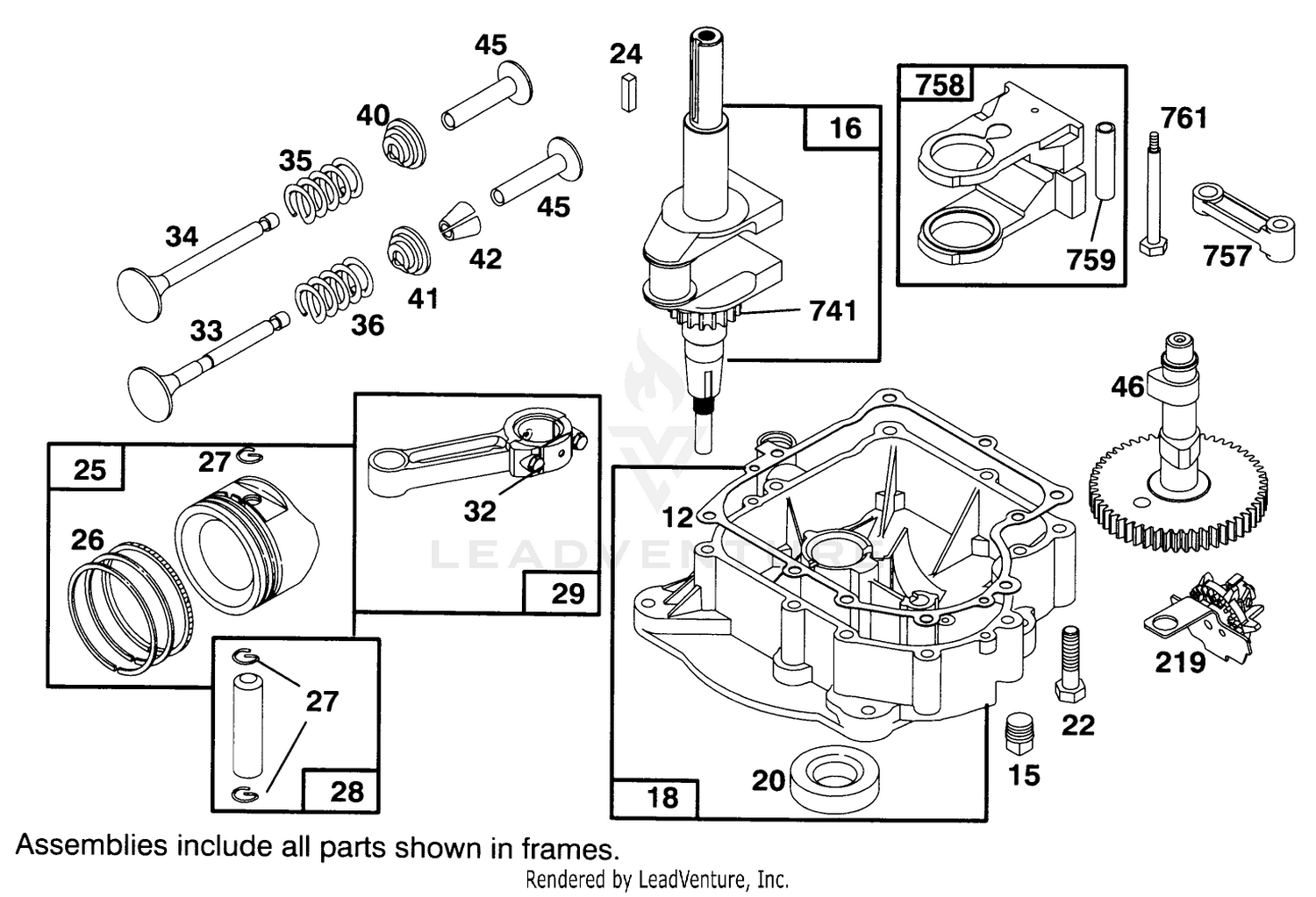 Engine Briggs  Stratton Model 286707-0453-01 2