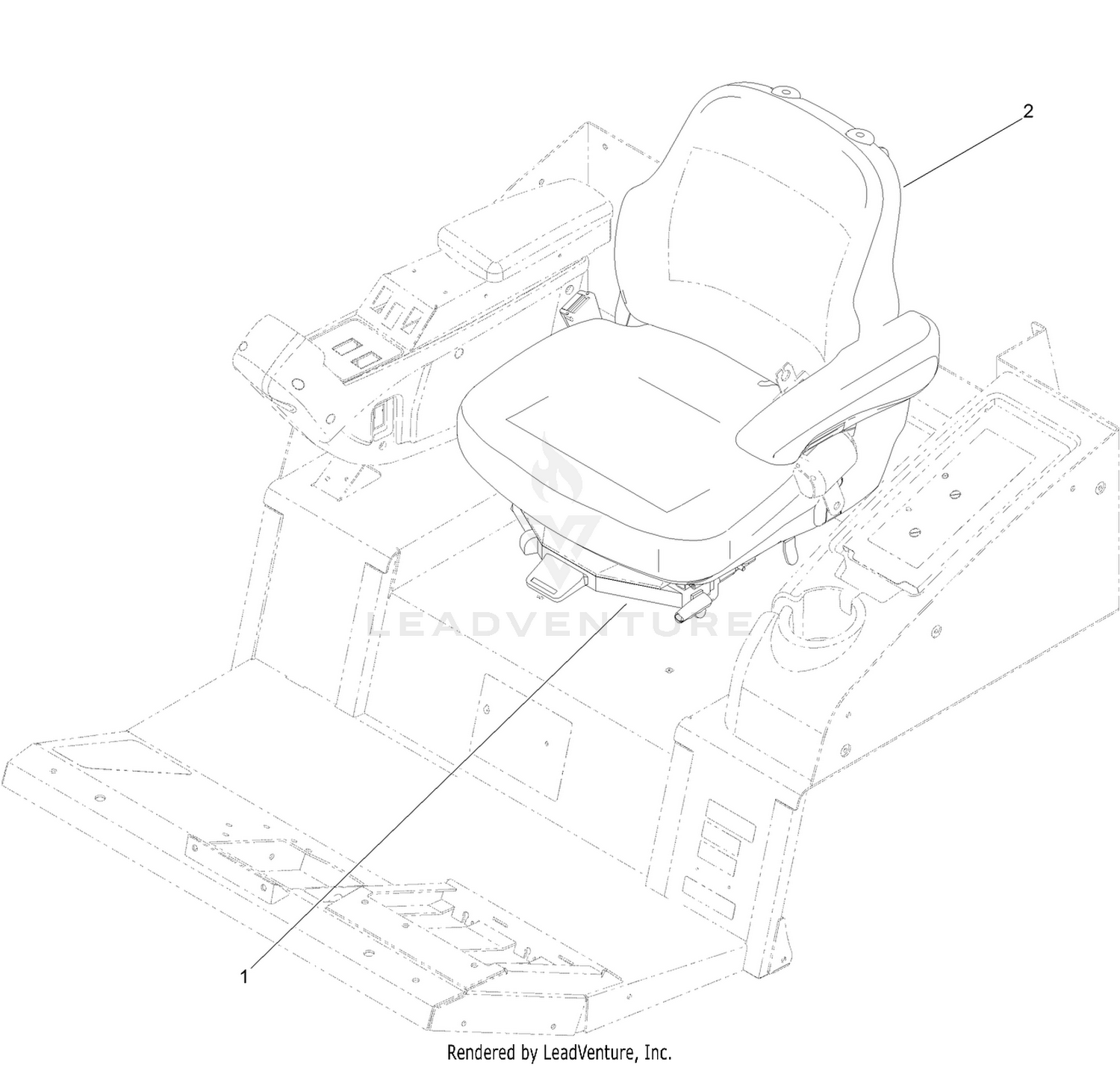 Cab Seat Assembly  For Cab Model Only
