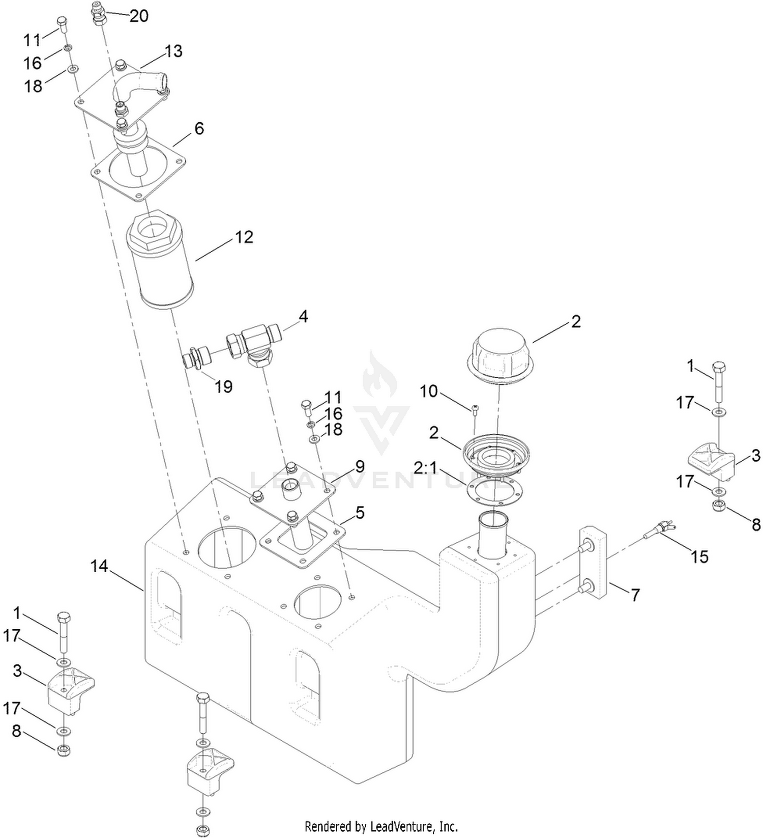 Hydraulic Oil Tank Assembly