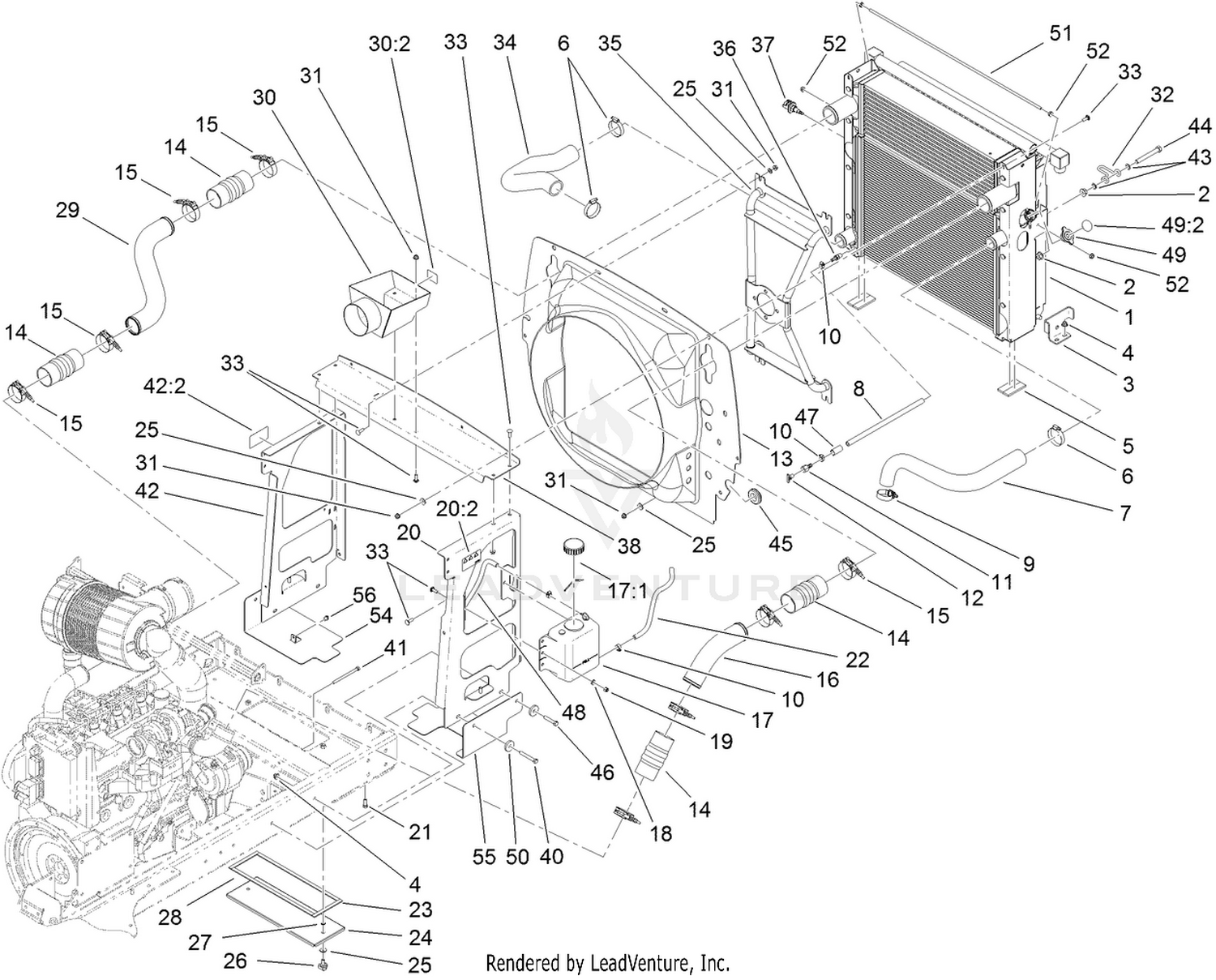 Radiator and Fan Shroud Assembly