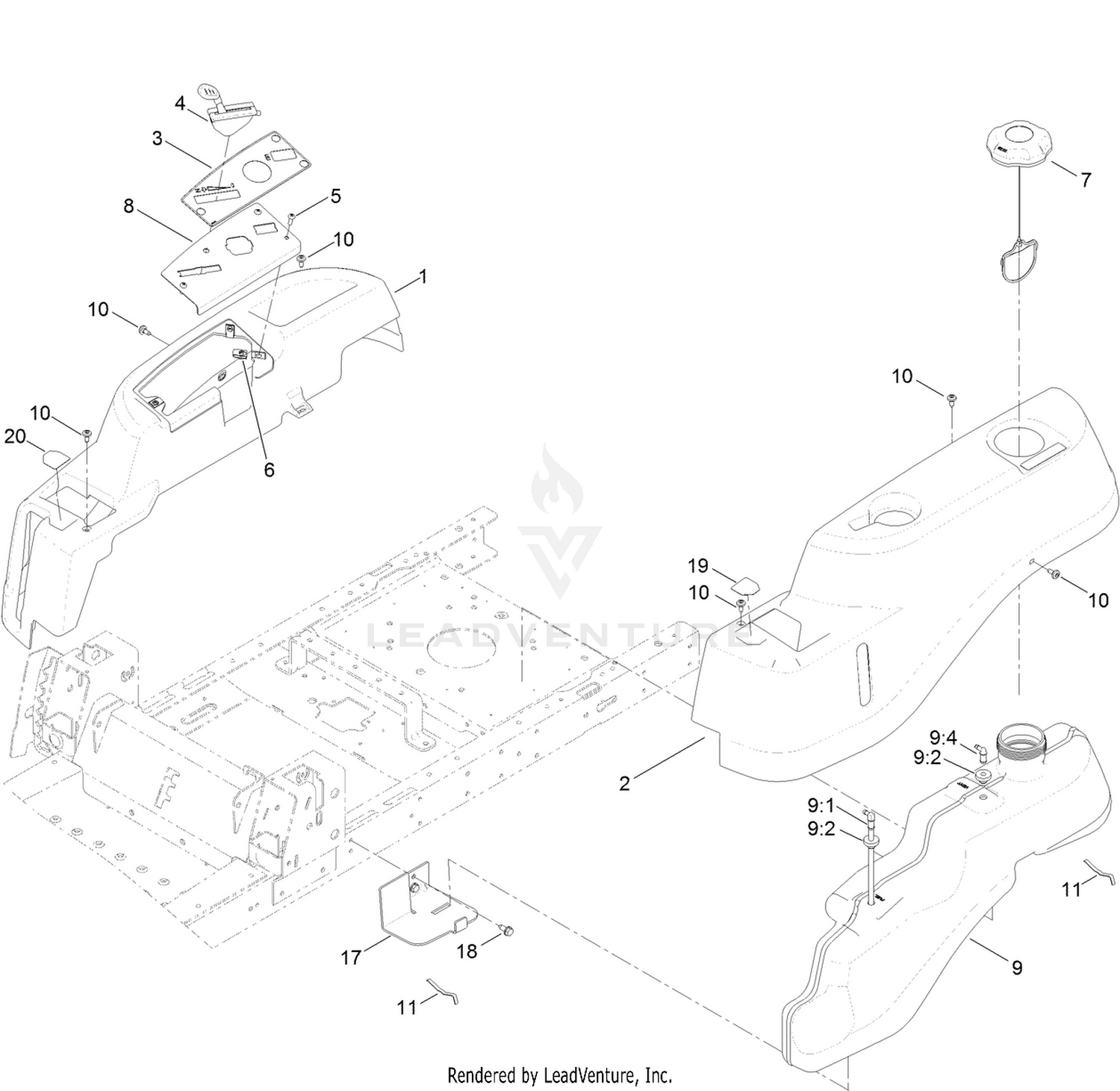 Body Styling and Fuel Pod Assembly