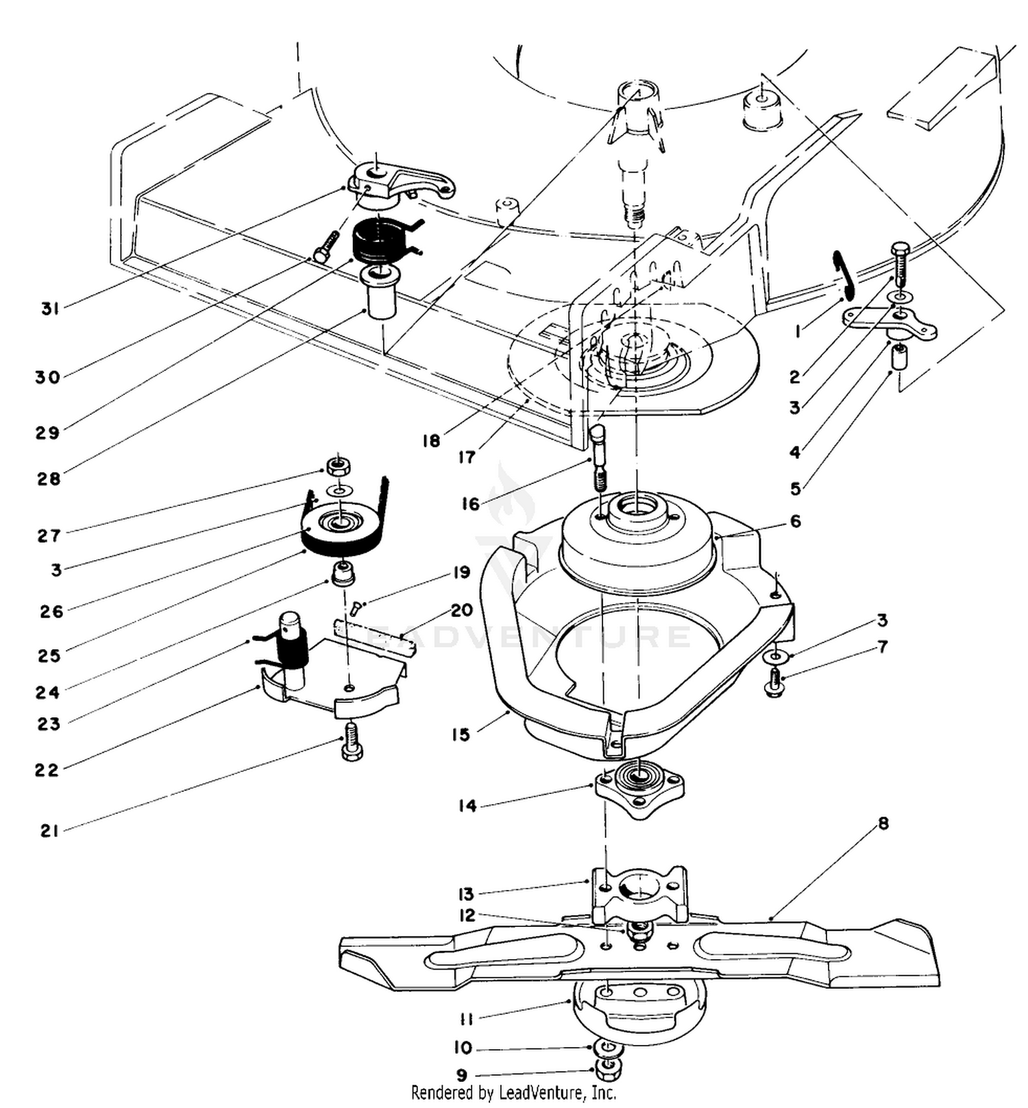 Blade Brake Clutch Assembly