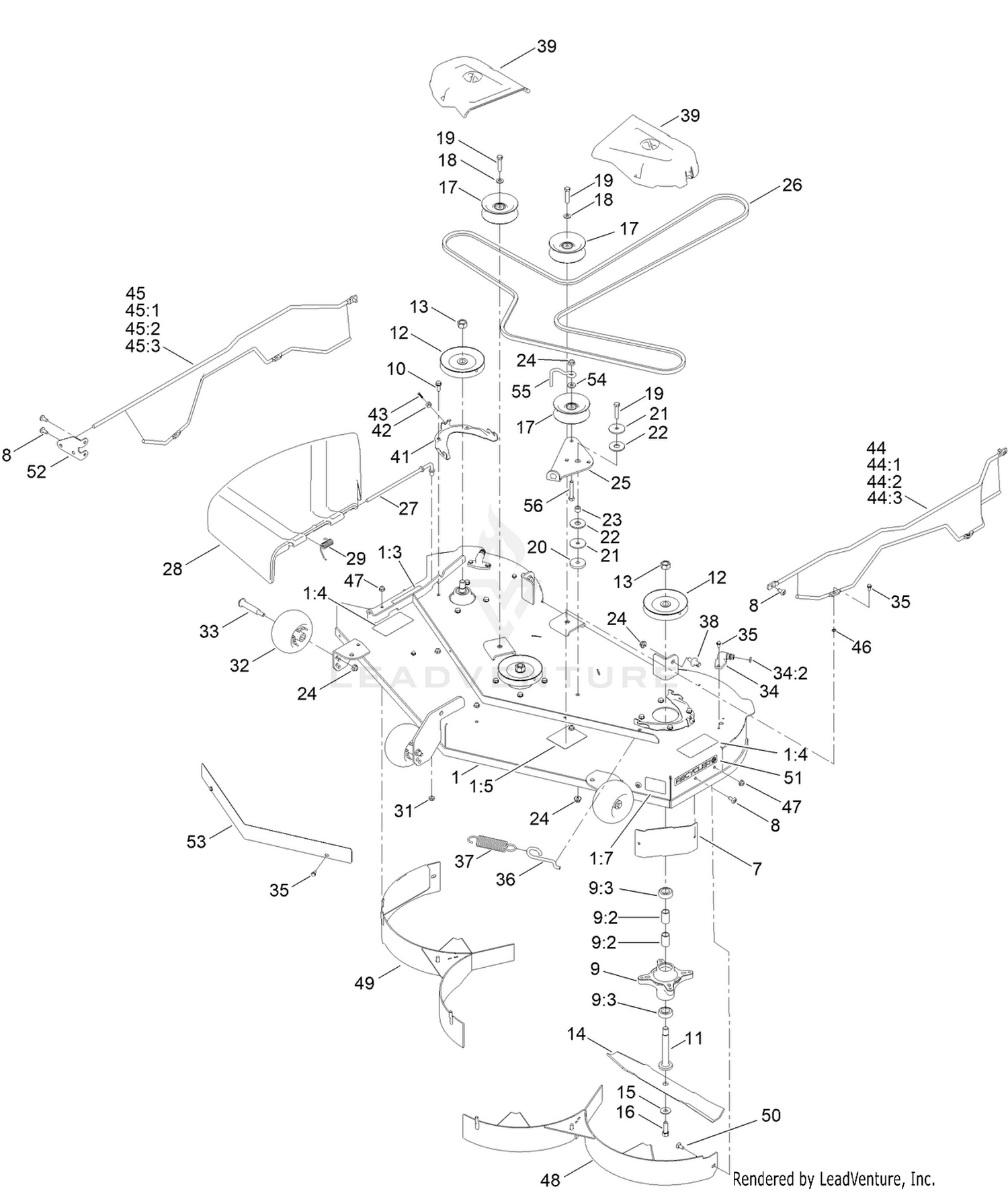 50 Inch Deck Assembly