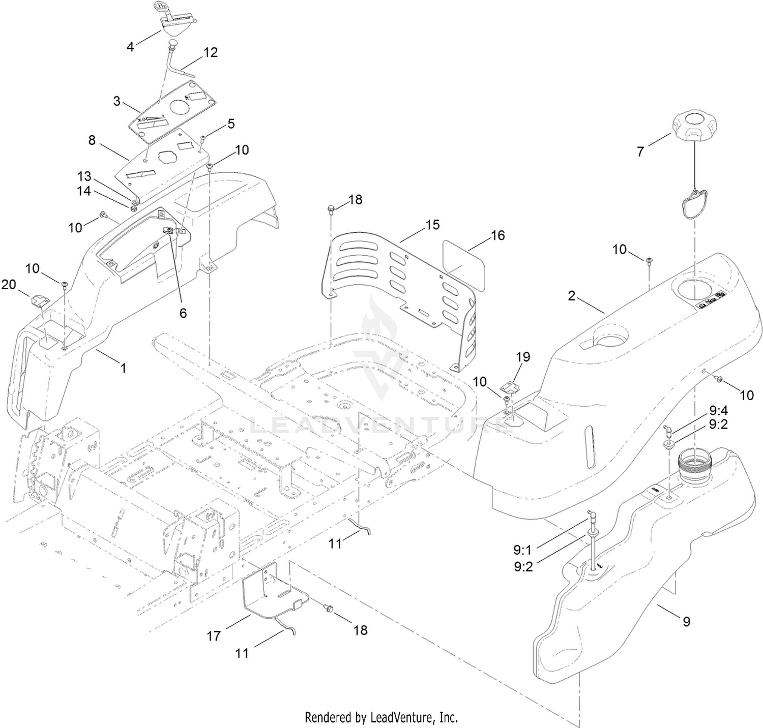 Body Styling and Fuel Pod Assembly