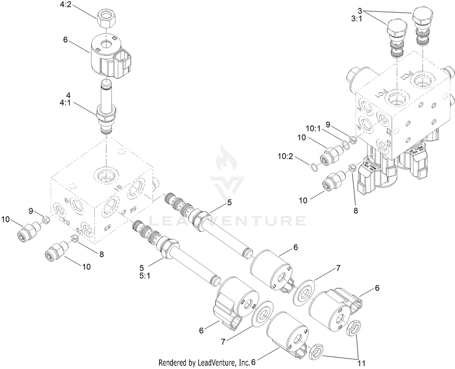 On-Off Boom Lift Valve Assembly No. 136-2400