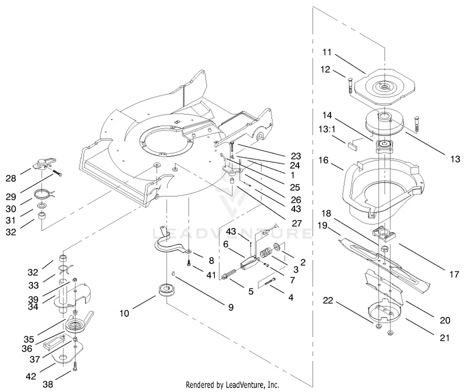 Blade Brake Clutch Assembly