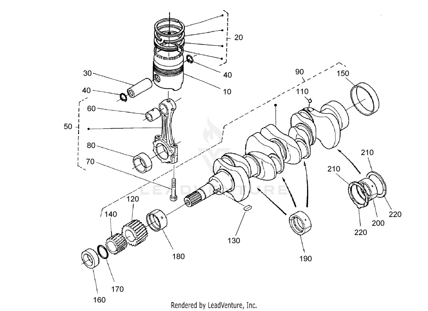 Piston and Crankshaft Assembly