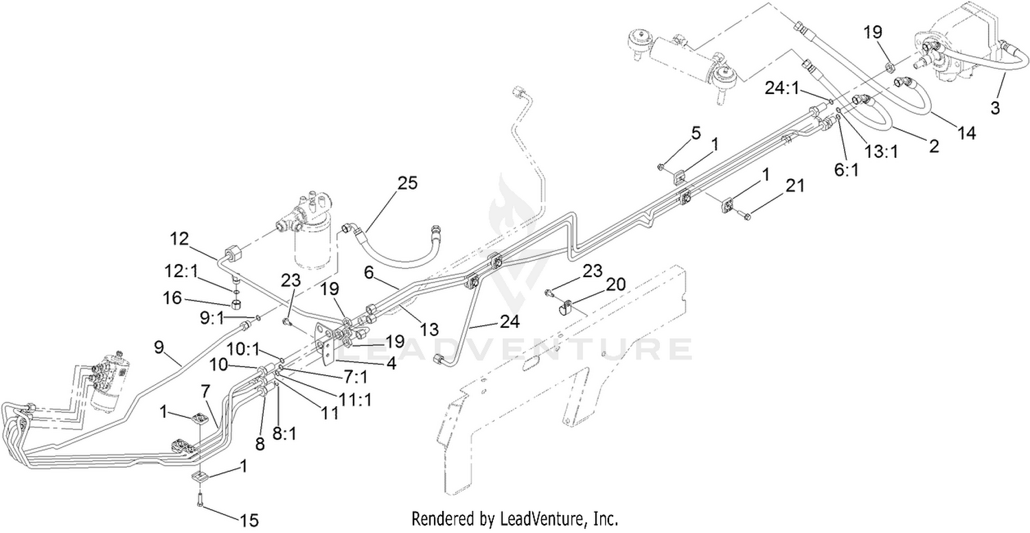 Steering Hydraulic Circuit Assembly