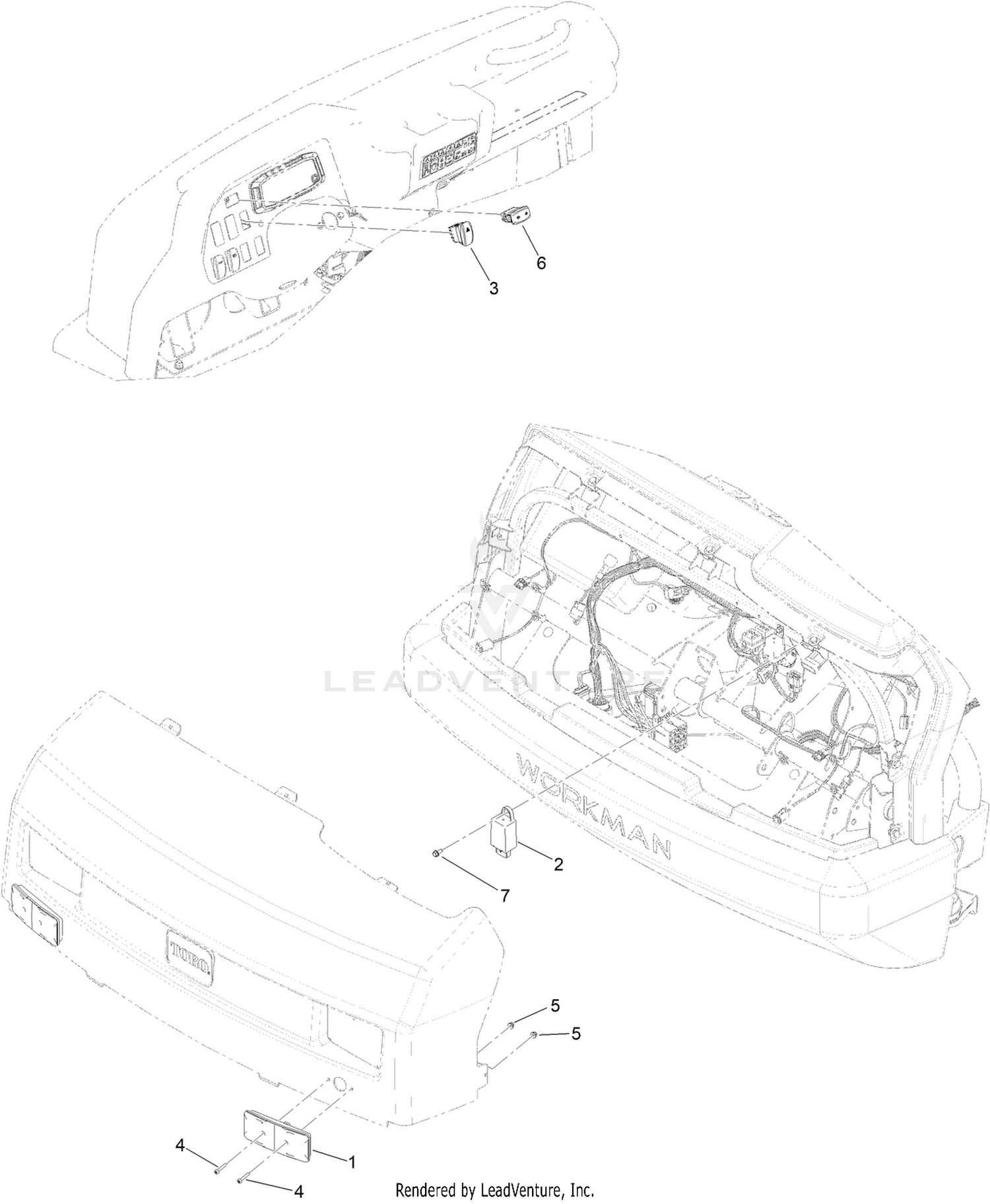 Brake and Signal  LED Light Kit Assembly No. 145-2296