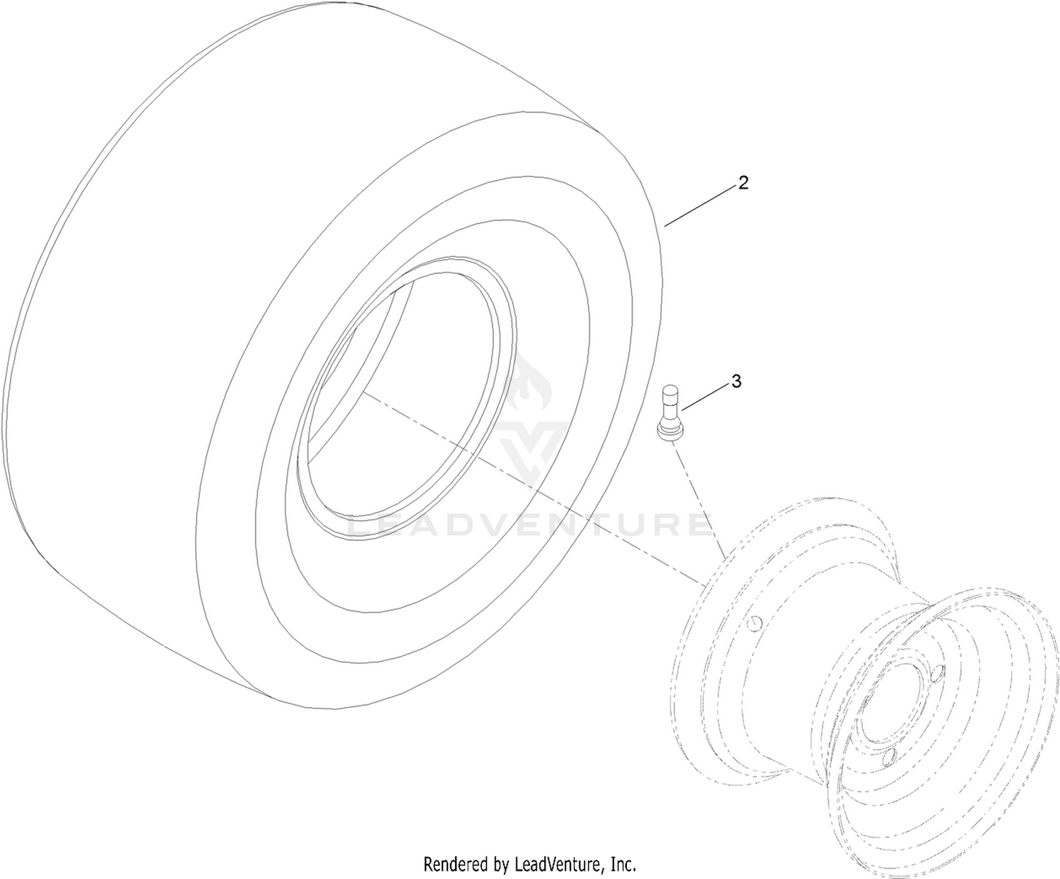 4 Ply Wheel and Tire Assembly No. 109-5268