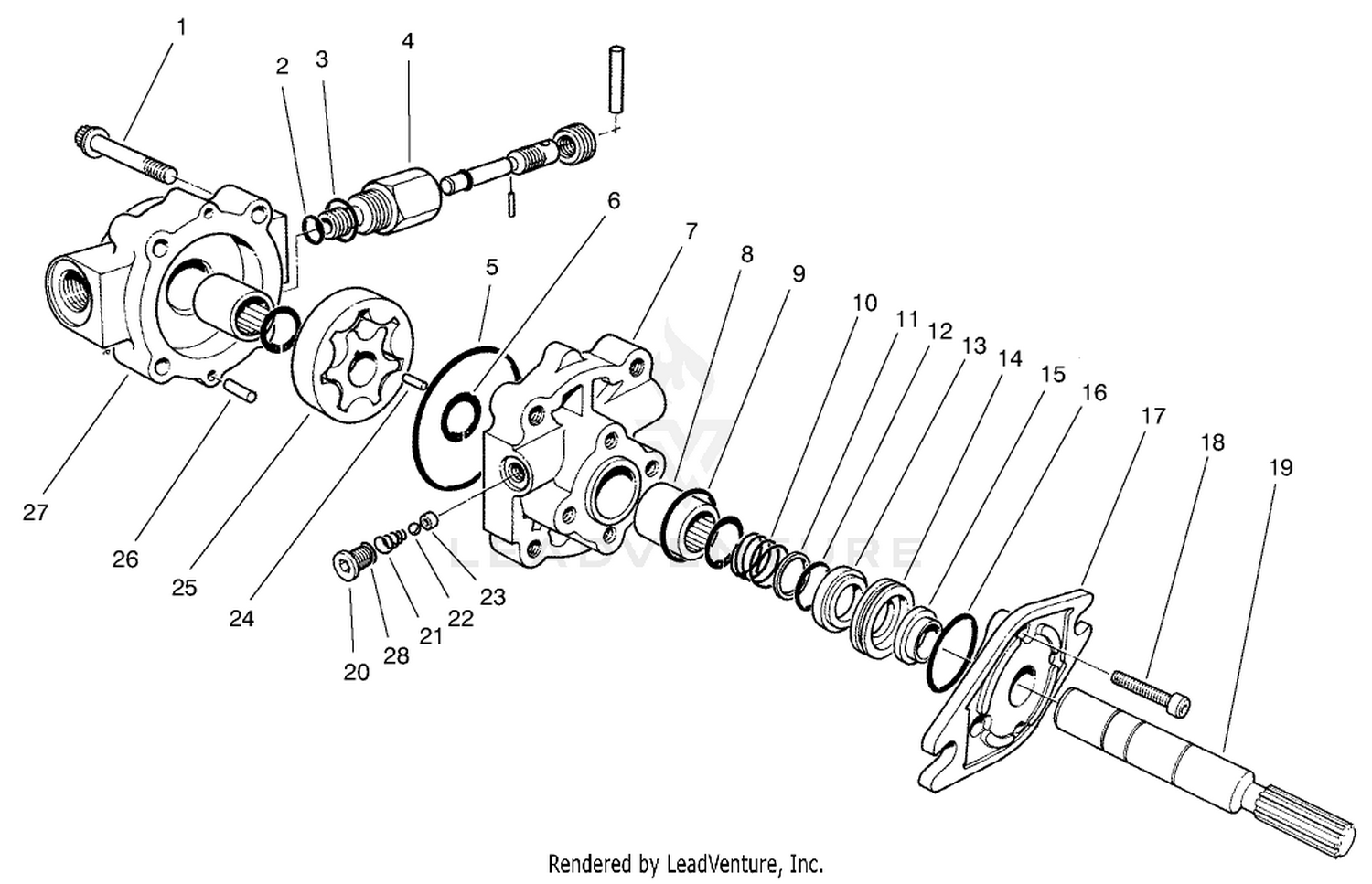 Hydraulic Motor  By-Pass Assembly No. 54-9510