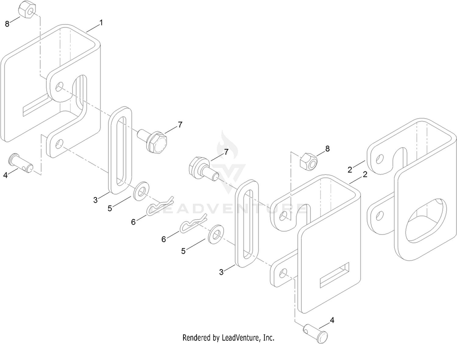 Hanger Bracket Upgrade Kit Assembly No. 125-5561