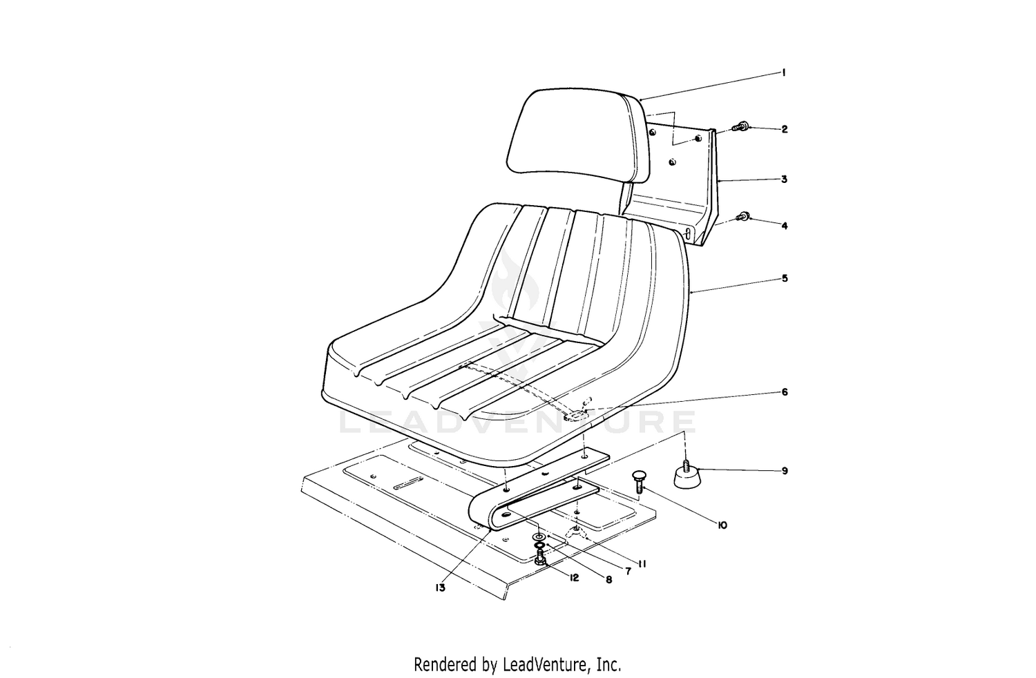 Standard Seat Kit-Groundsmaster 117  Proline 118