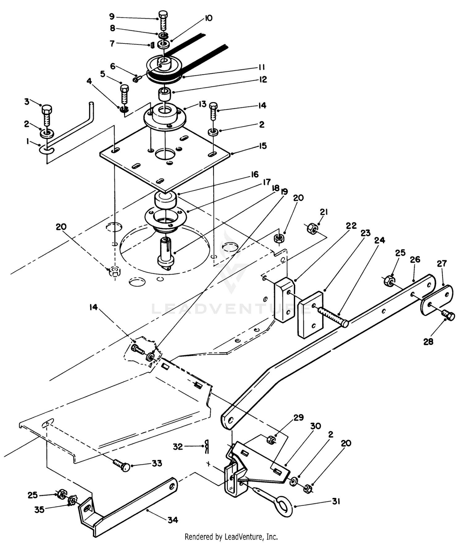 Sweeper P.t.o. Assembly (212-5)