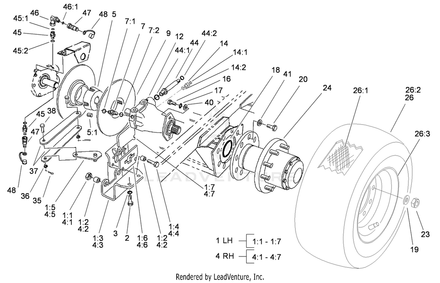 Front Wheel and Motor Assembly