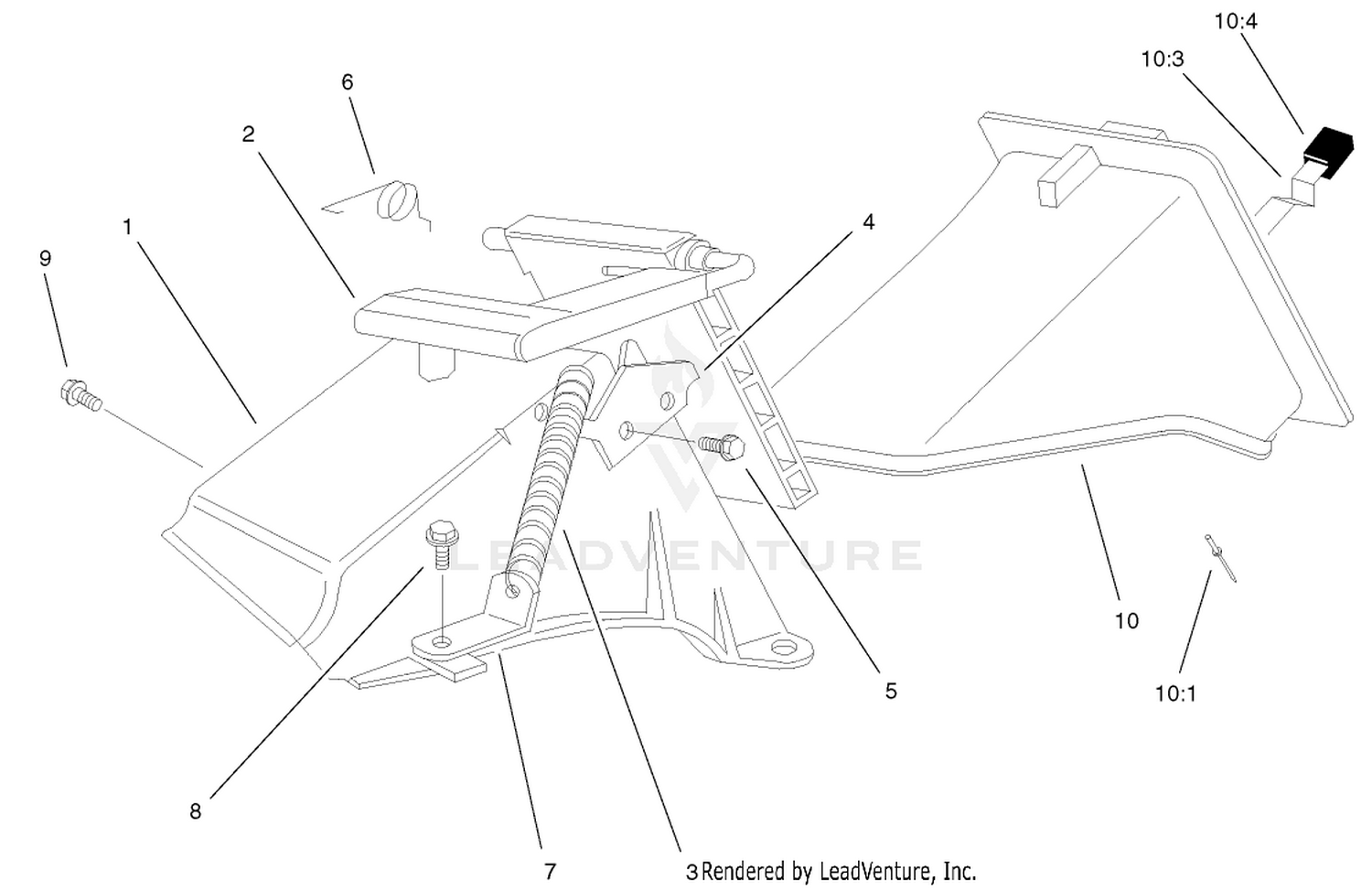 Rear Bag Discharge Chute Assembly