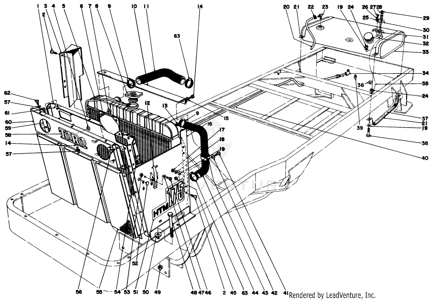 Radiator And Grille Assembly