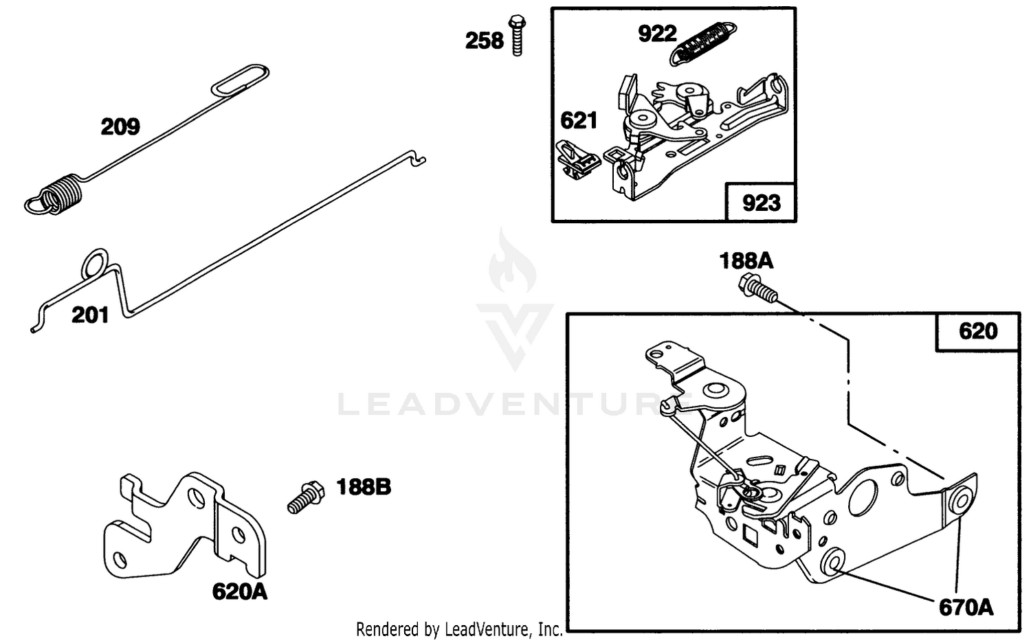 Engine Briggs  Stratton Model 12a802-0611-01 4
