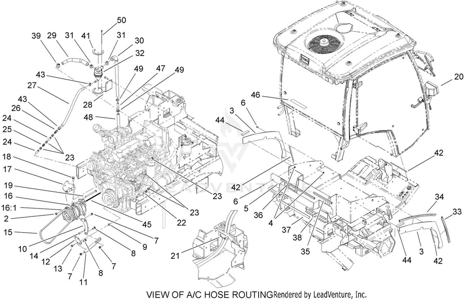 Cab Component and Breather Assembly