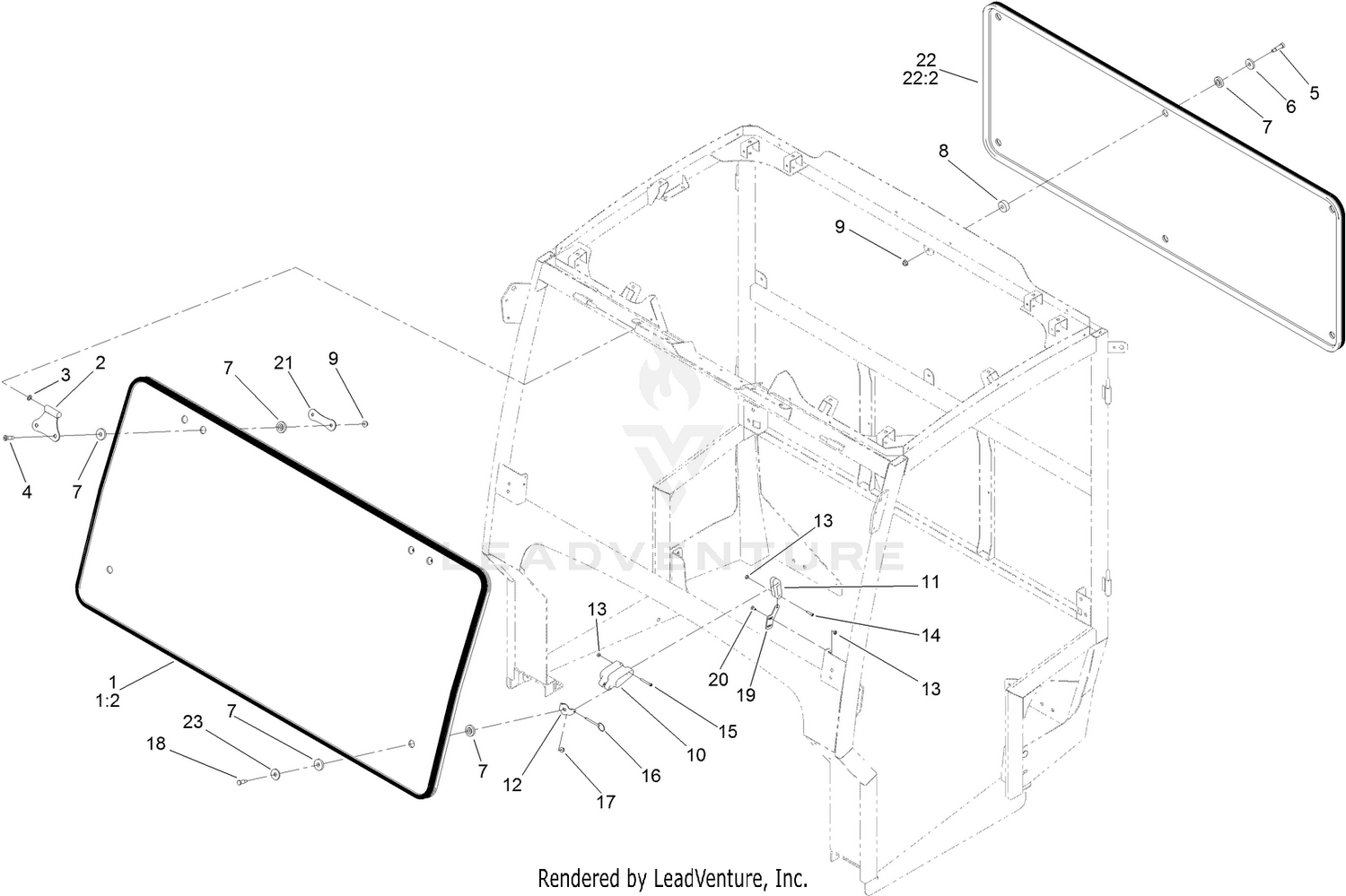 Front and Rear Window Assembly