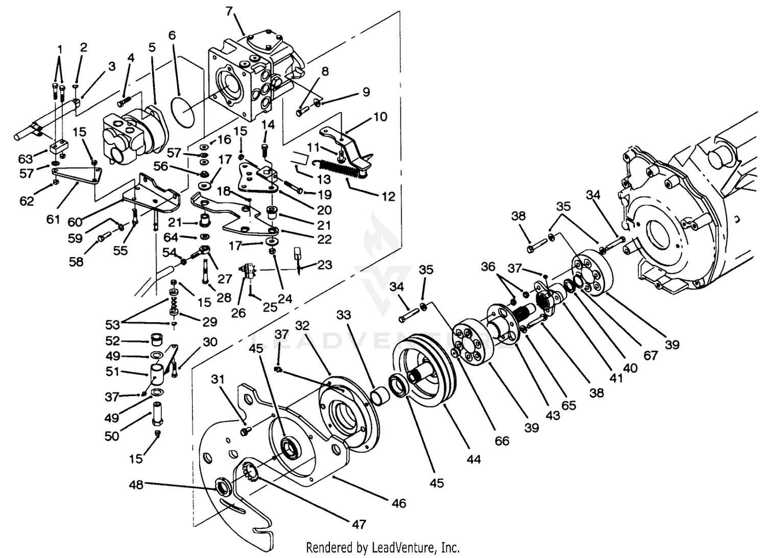 Hydraulic Pump Installation Assembly