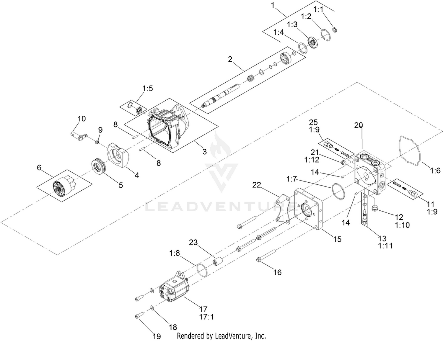Hydraulic Pump Assembly No. 131-4754