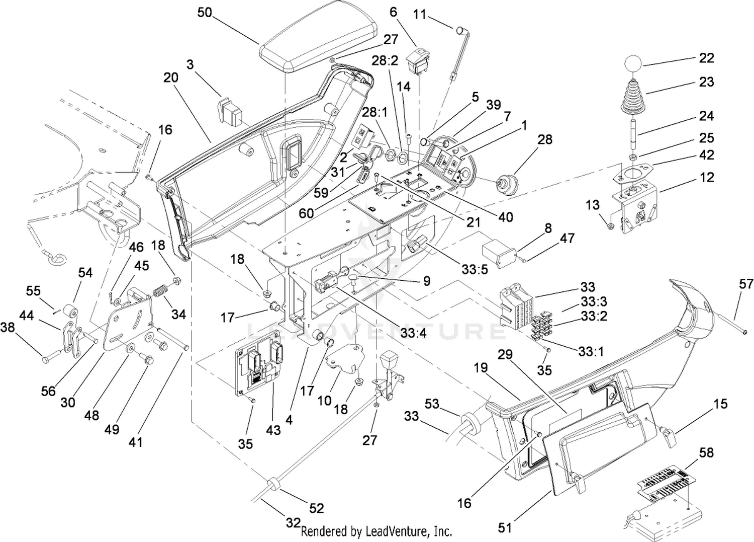 Console and Control Arm Assembly