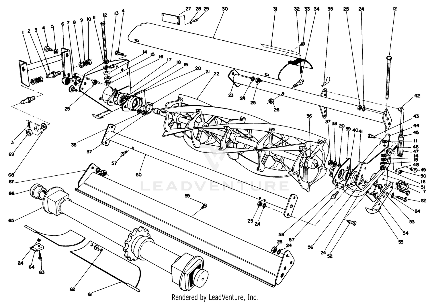 Front Cutting Unit Assembly, #2 L.h. Shown