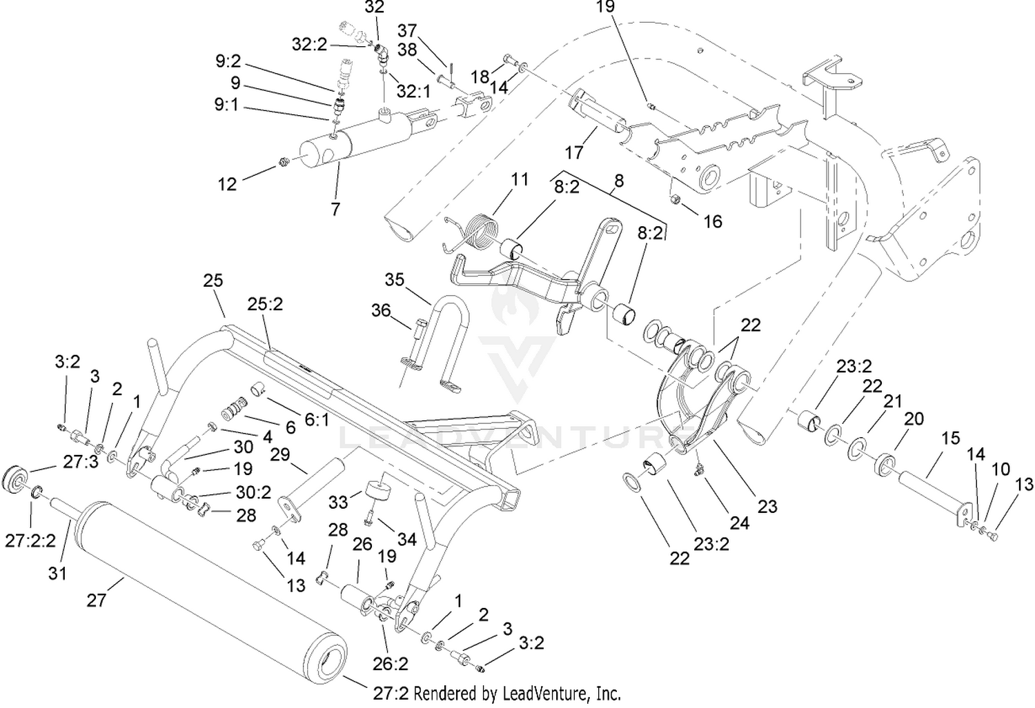 Center Pull Frame Assembly