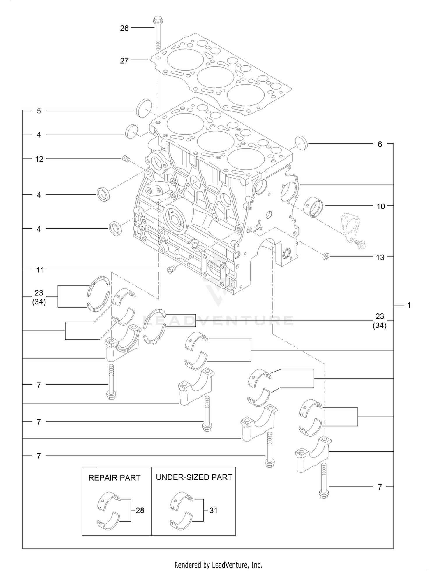Cylinder Block Assembly
