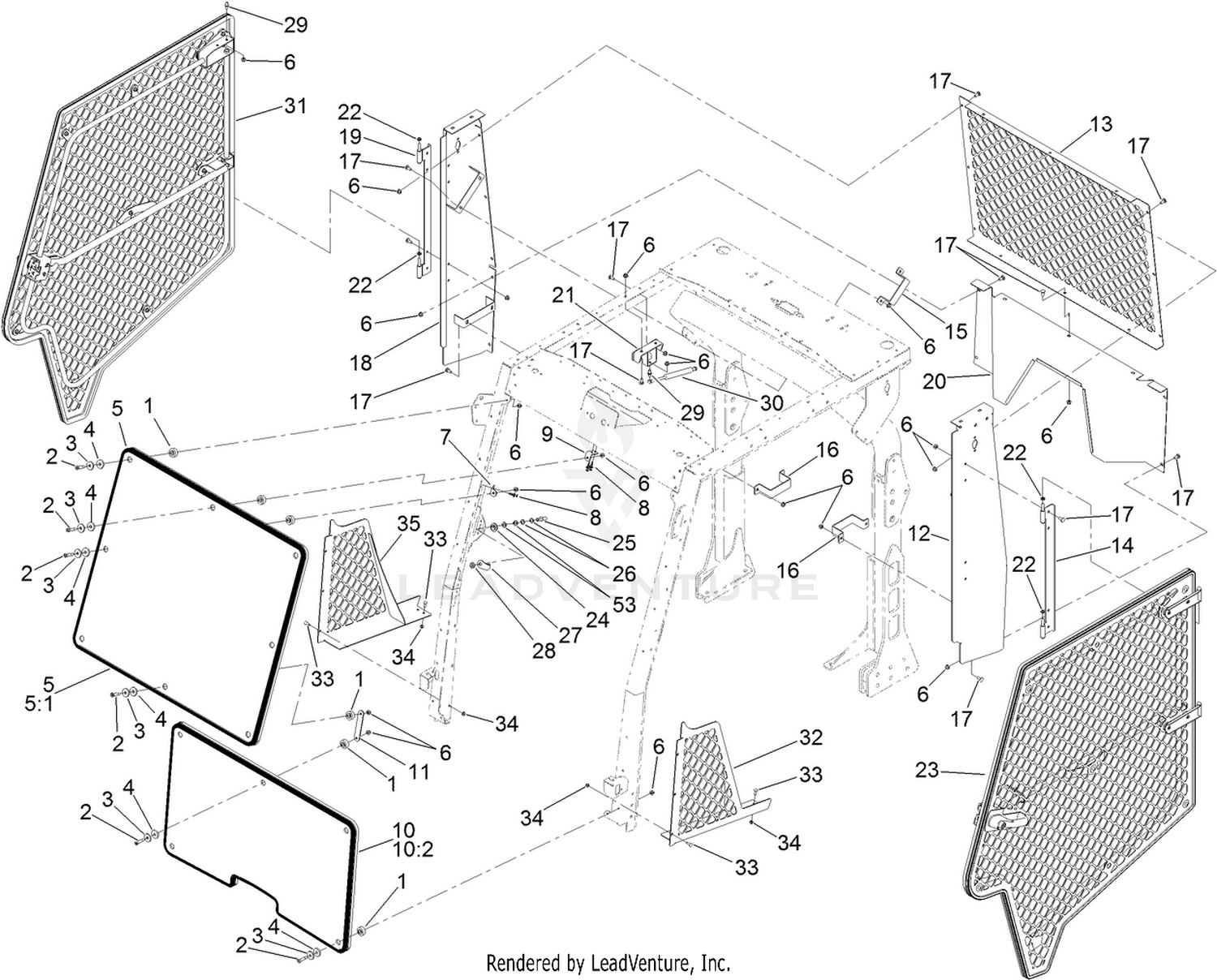 Safety and Security Cage Assembly