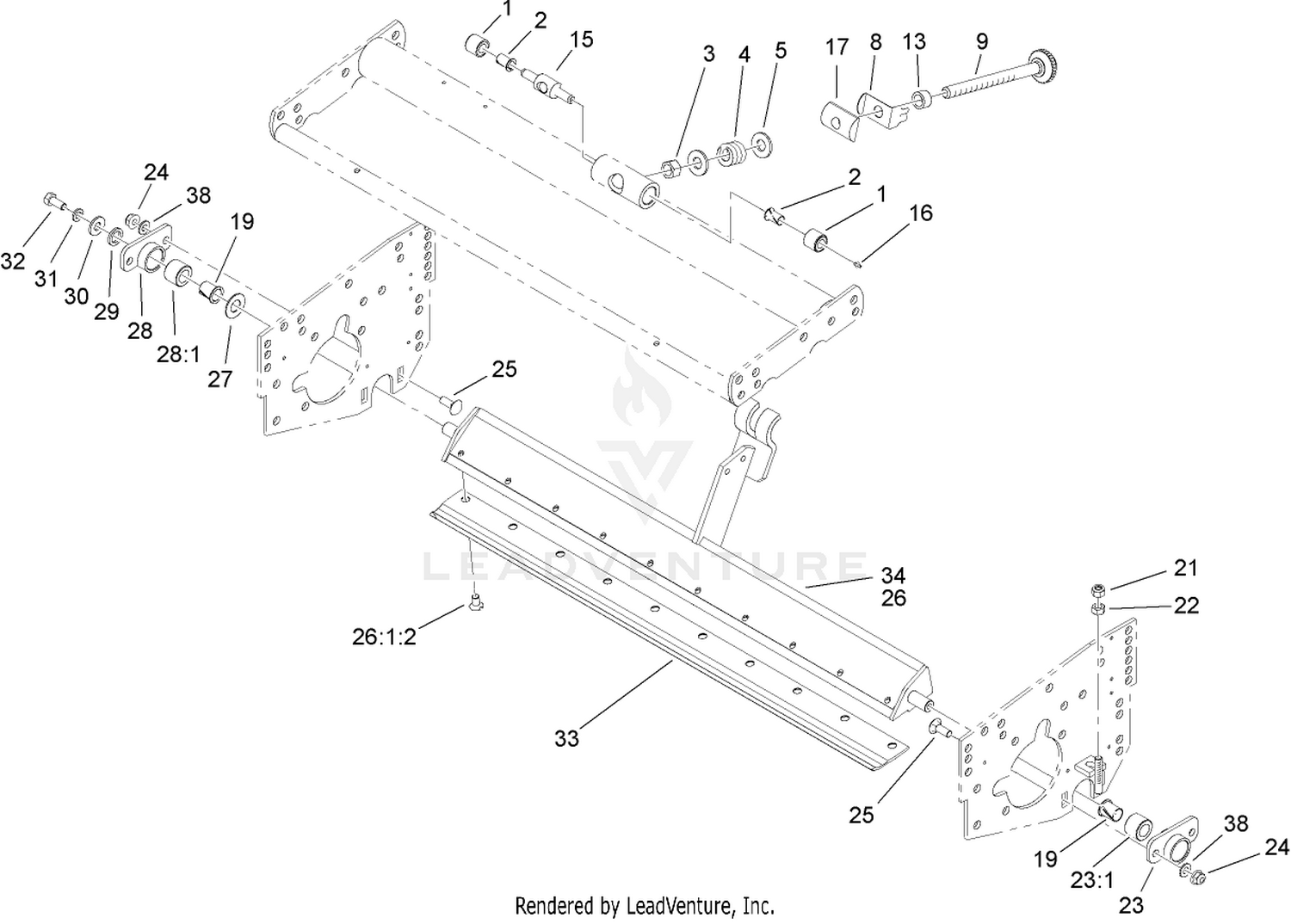 Bedbar Assembly