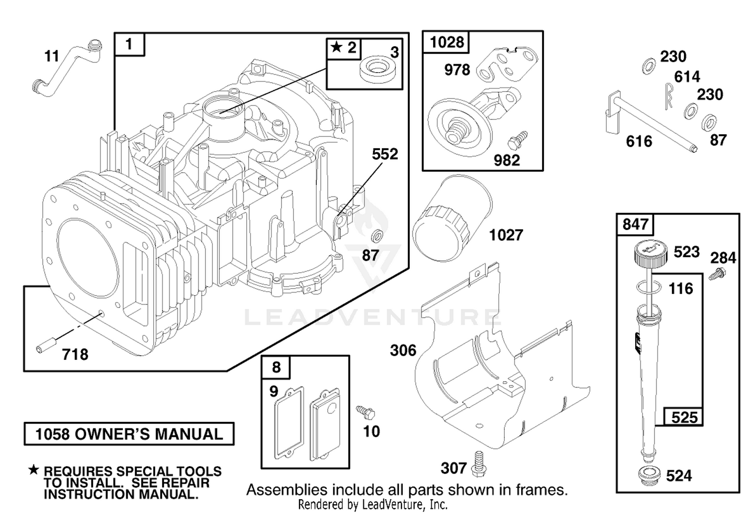 Engine Briggs  Stratton Model 28q777-0668-E1