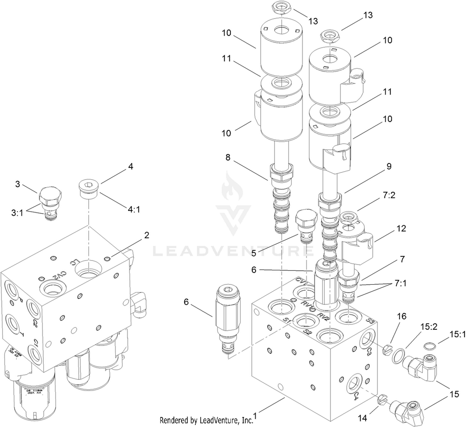 Angle Manifold Assembly No. 115-0256