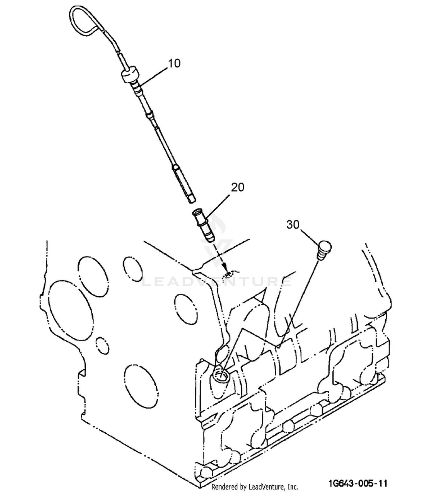 Dipstick and Guide Assembly